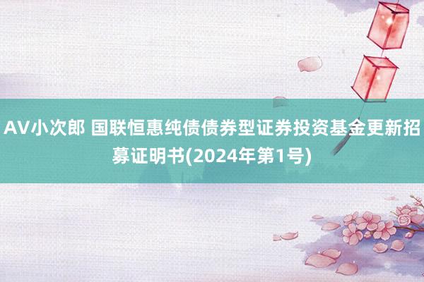 AV小次郎 国联恒惠纯债债券型证券投资基金更新招募证明书(2024年第1号)