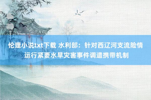 伦理小说txt下载 水利部：针对西辽河支流险情 运行紧要水旱灾害事件调遣携带机制