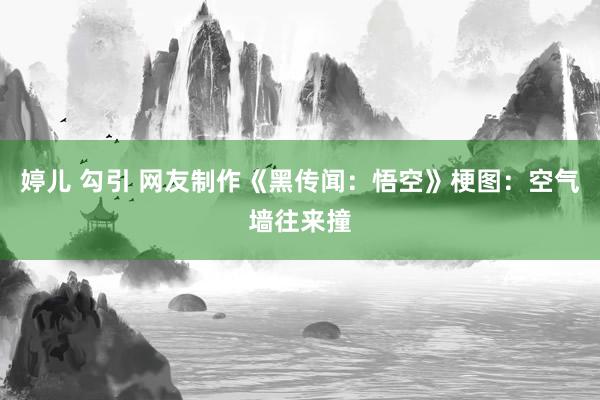 婷儿 勾引 网友制作《黑传闻：悟空》梗图：空气墙往来撞